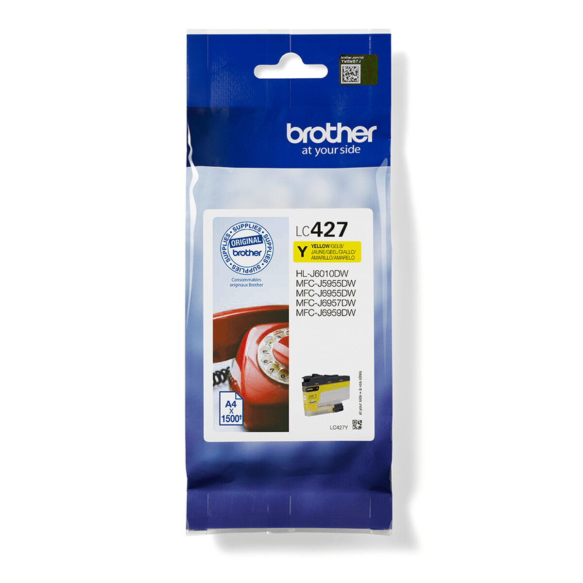 Original Bläckpatron Brother LC-427Y Gul
